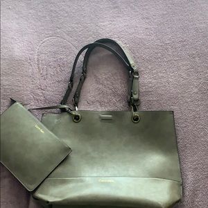 Calvin Klein leather tote bag